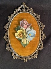 Vintage Capodimonte Style Italian Wall Plaque