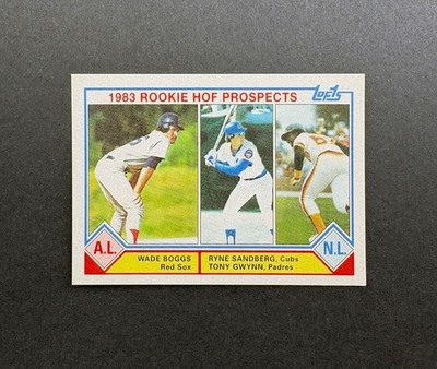 Wade Boggs Tony Gwynn Ryne Sandberg 1983 HOF Rookie Dream baseball art Card
