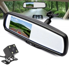 4.3" Car Rear View Mirror Monitor OEM No1 Bracket+Backup Camera For Cadillac