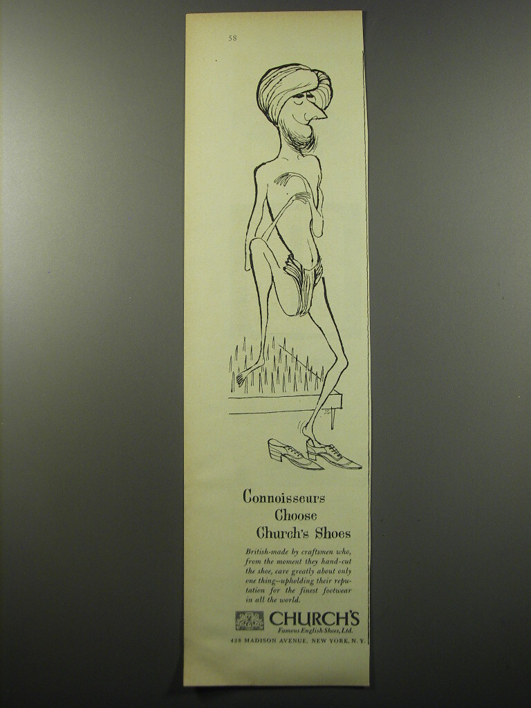 1955 Church's Shoes Ad – Preferred by Discerning Gentlemen