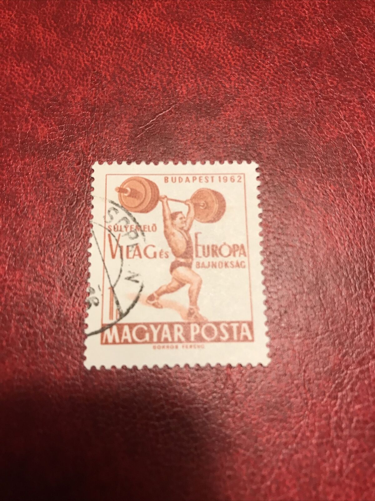 Hungary Oklahoma City Mall Stamps 1962 USED Weightlifting European Topics on TV Championship