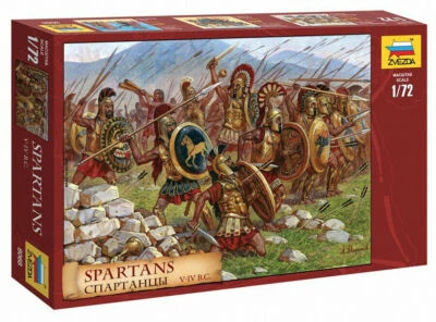ZVEZDA FIGURE 1/72 - ANCIENT WORLD - 8068 Spartans - WARS ANCIENT GREECE