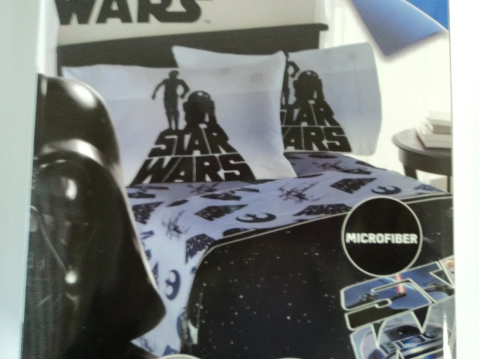 迪士尼星球大战超细纤维全套带 2 个枕套新品 - 最后一个! — 第 2/4 张图片