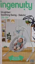 Ingenuity 0M-9M InLighten Soothing Swing Dakota 13099 (New open Box/Unused)