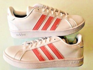Adidas GRAND COURT BASE SHOES Cloud White / Glow Pink WOMEN'S SIZE 9 EG4055  NWB | eBay