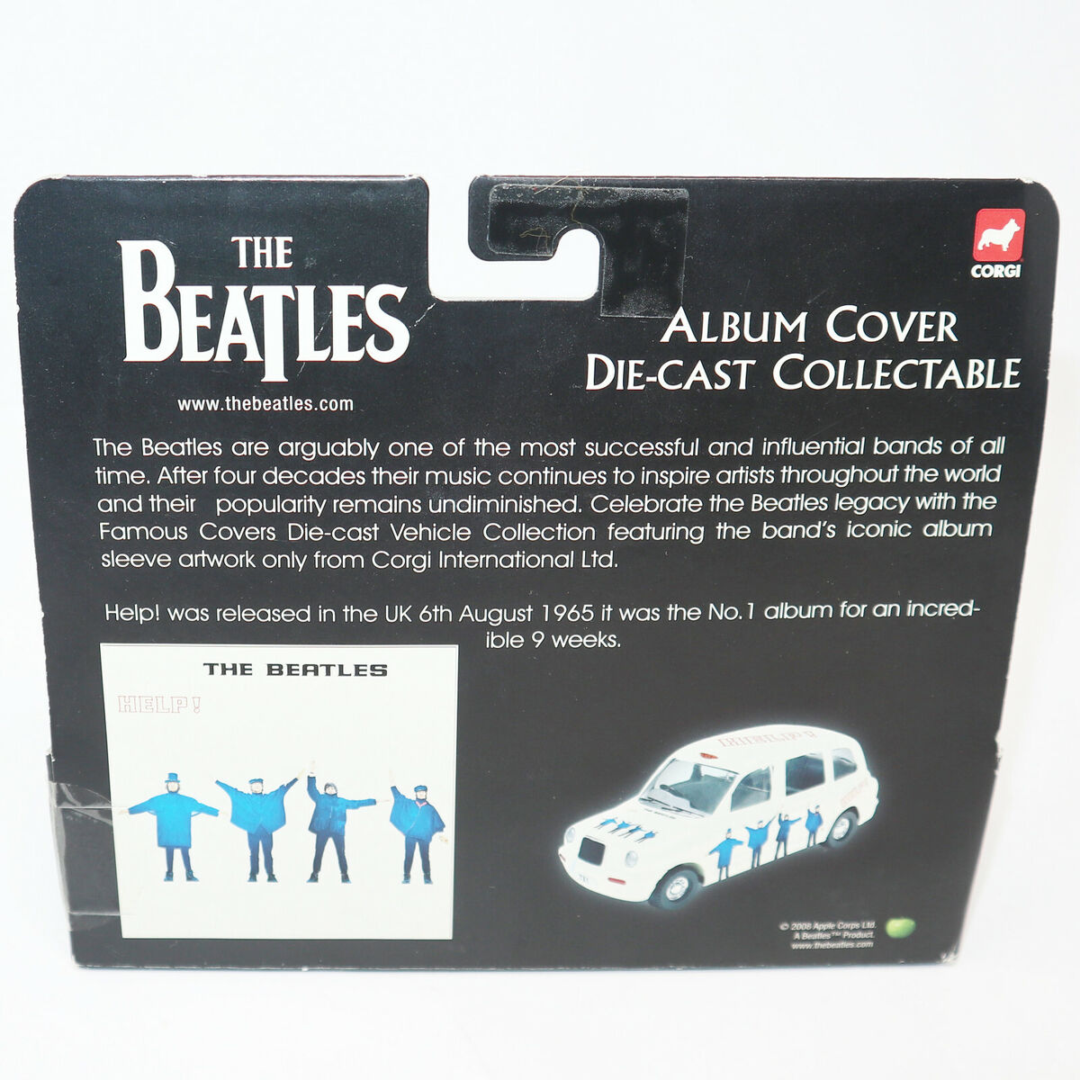 CORGI CLASSICS THE BEATLES HELP! ALBUM COVER TAXI DIE-CAST CORGI CLASSICS THE BEATLES HELP! ALBUM COVER TAXI DIE-CAST