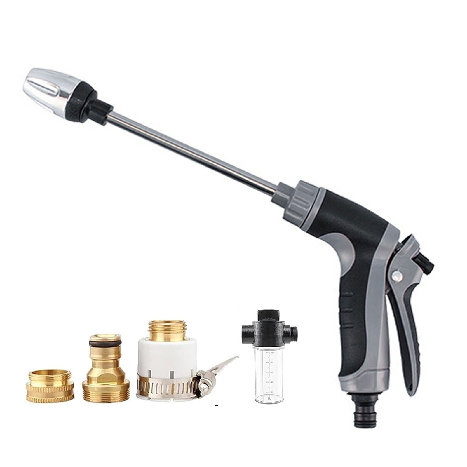 High Pressure Washer Hose 360° Rotating Nozzle with 3 Spray Modes