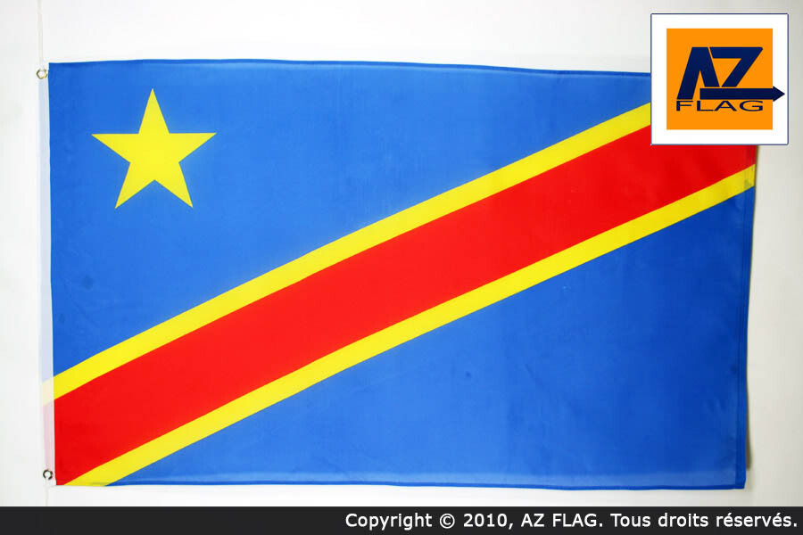 DEMOCRATIC REPUBLIC OF THE CONGO FLAG 2' x 3' - CONGOLESE
