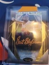 BERT BLYLEVEN 2022 Topps Tier One Talent Auto #/25 Angels HOF