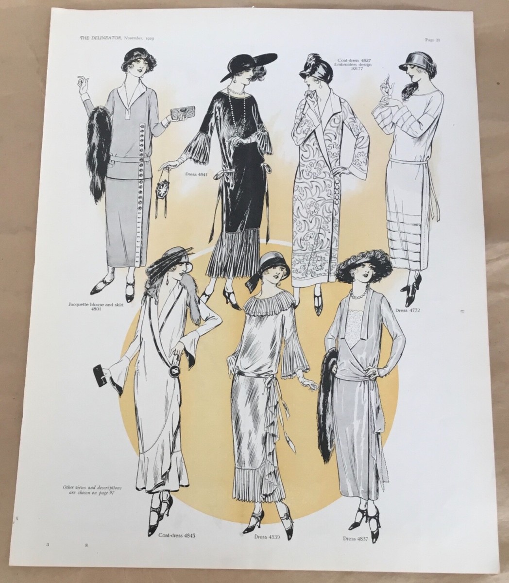 1920s Flapper Dress Drawing 1920s Flapper Party // Art Print
