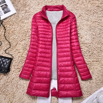 Packable Ultralight Parka Women Long 90% Duck Down Jacket Coat Overcoat Puffer C