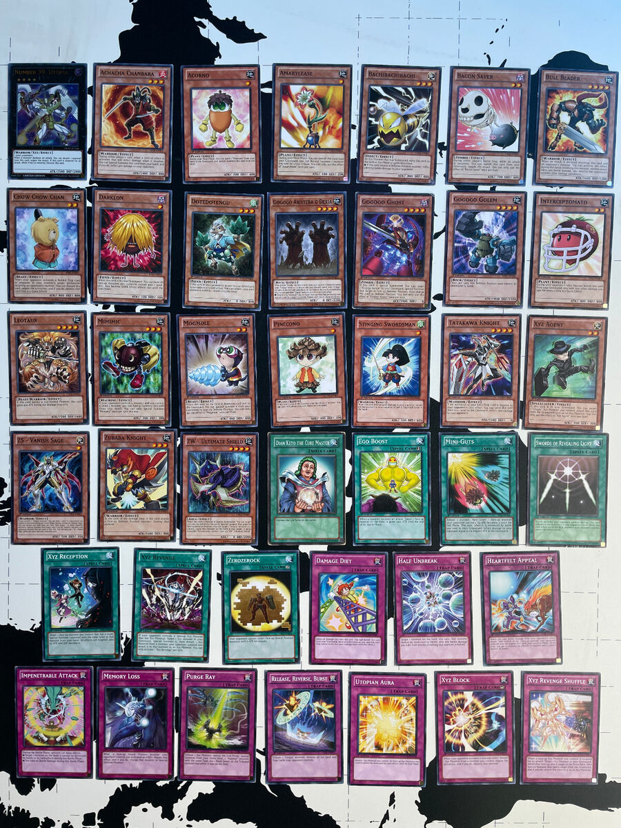 Yugioh YUMA TSUKUMO Deck - Zexal Xyz Number 39 Utopia Numeron Gate ZW ZS  Dododo