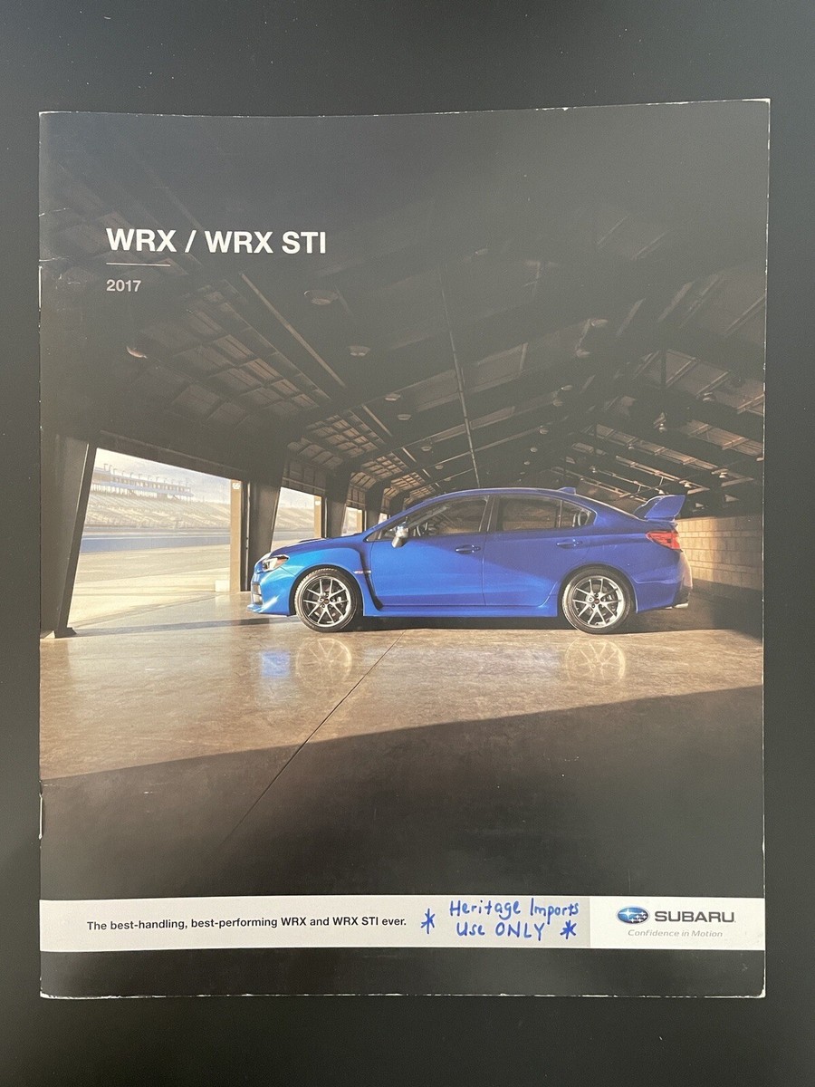 2017 Subaru WRX / WRX STI Brochure | eBay