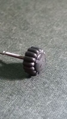 Ebel Crown 5.9mm-6mm BLACK - for watch repair with short winding stem