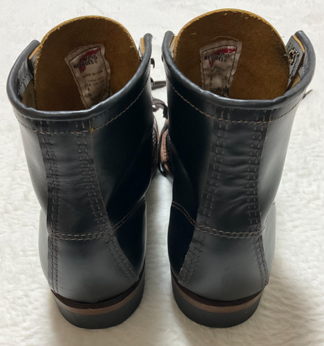 Red Wing Beckman 9060 Flat Box Black Klondike US8 width D Very Good Condition - Picture 6 of 21