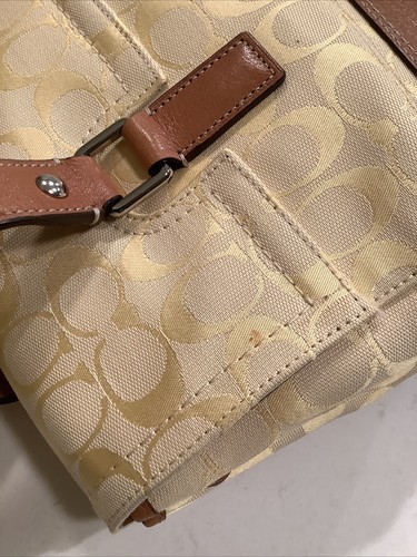 Coach Signature Hampton Umhängetasche Gelb Tasche F13070 & Geldbörse Neu - Bild 16 von 18