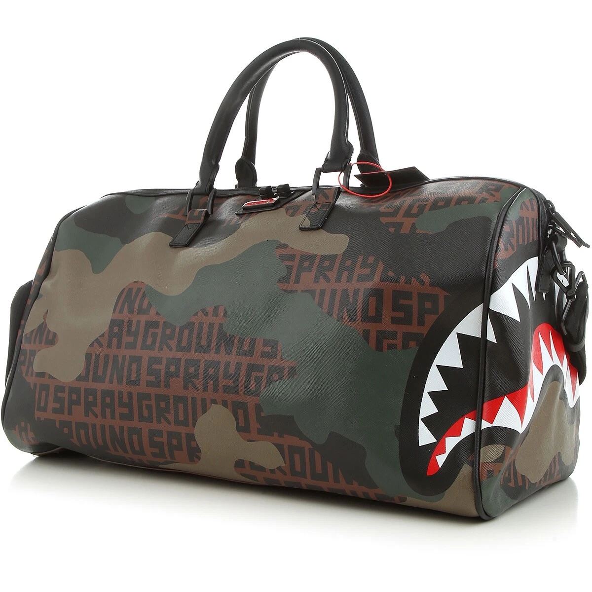 Sprayground Camo Infiniti Brown/Green Duffle Bag 910D4458 Shark