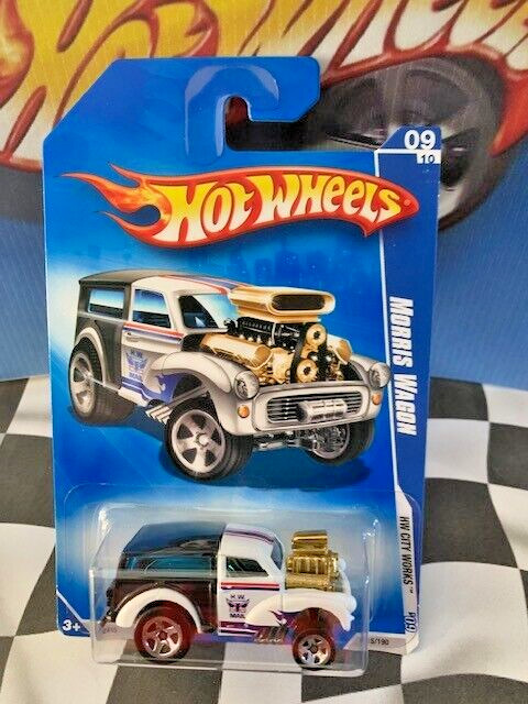 Hot Wheels 2009 HW City Works 9/10 115 Morris Wagon WHITE 5SP
