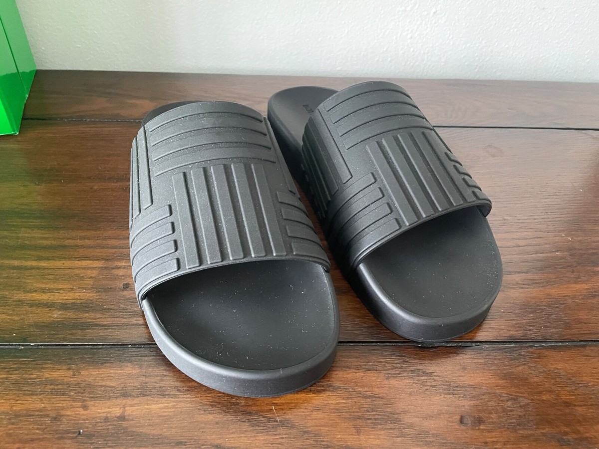 ◆正規品◆BOTTEGA VENETA RUBBER SLIDER BLACK◆関税込◆人気◆ Bottega Veneta 640051 Women's Matt Rubber Black Slides