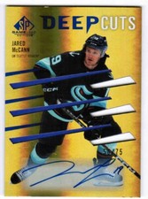 23/24 2023 SP GAME USED JARED MCCANN DC-58 DEEP CUTS AUTOGRAPH AUTO /75 SEATTLE