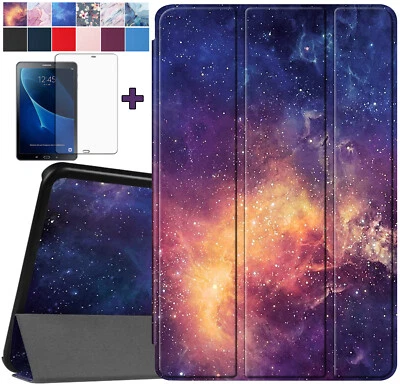 Smart Cover +Folie für Samsung Galaxy Tab A 10.1 T580 A6 2016 Schutzhülle -3 - Bild 1 von 4