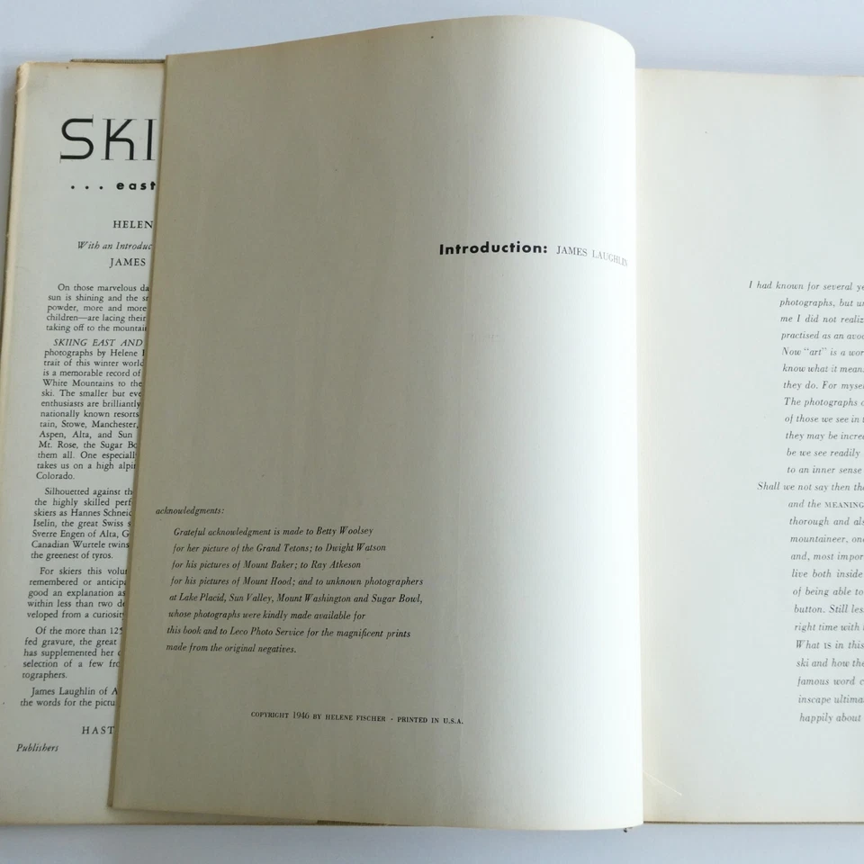 Skiing East and West Helene Fischer 1946 1st Edition HCDJ Alvin Lustig Design Foto 4 de 4