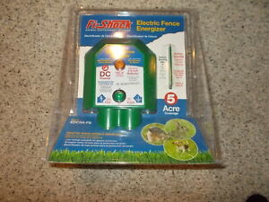 Fi-Shock Electric Fence Garden & Pet Energizer 5 Acre Coverage EDC5A-FS; Light-Duty Energizer Perfect for Garden Protection and Area w/o Electricity; Powered by Two D-Cell Batteries not Included