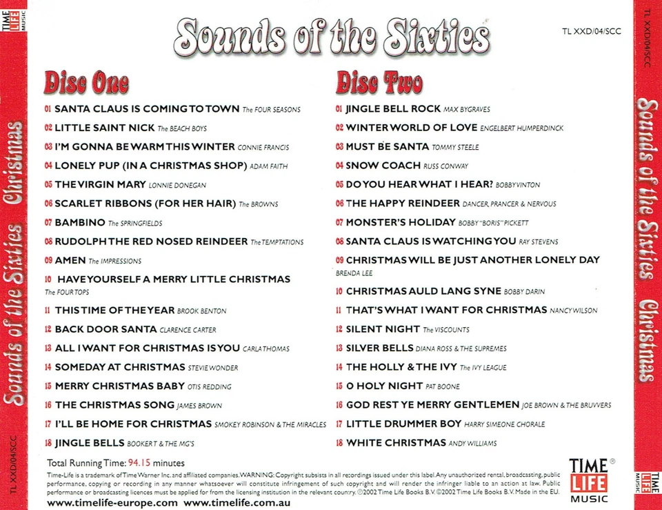 (2CD's) Sounds Of The Sixties - Christmas - Four Seasons, Beach Boys, Pat Boone - Bild 2 von 2