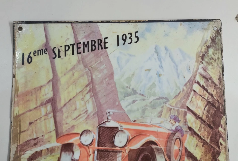 Foto impresa anuncio de automóvil de colección de tablero de hojalata Grand Prix de Mónaco HK551 Foto 4 de 4