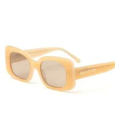 Lu Goldie Coco Sunglasses Yellow/Honey/Beige Great Gift