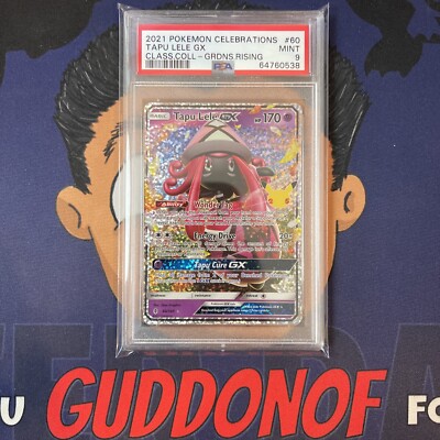 PSA 9 MINT 2021 Pokemon Celebrations Classic TAPU LELE GX #60