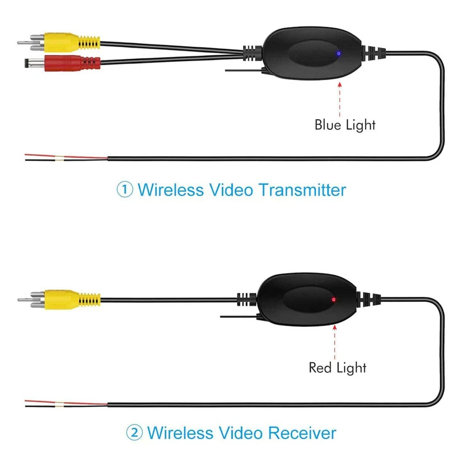 2.4G Wireless Car Video Transmitter and Receiver For Backup Camera 12v VAN MINI - Image 3 of 4