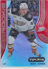 19/20 SYNERGY..MAX JONES..RED..ROOKIE..# 41..DUCKS..FREE COMBINED SHIP