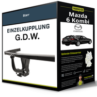 Starre AnhäNgerkupplung für Mazda 6 Kombi 02.2013-06.2018 Typ Gj/ GL G.D.W. NEU
