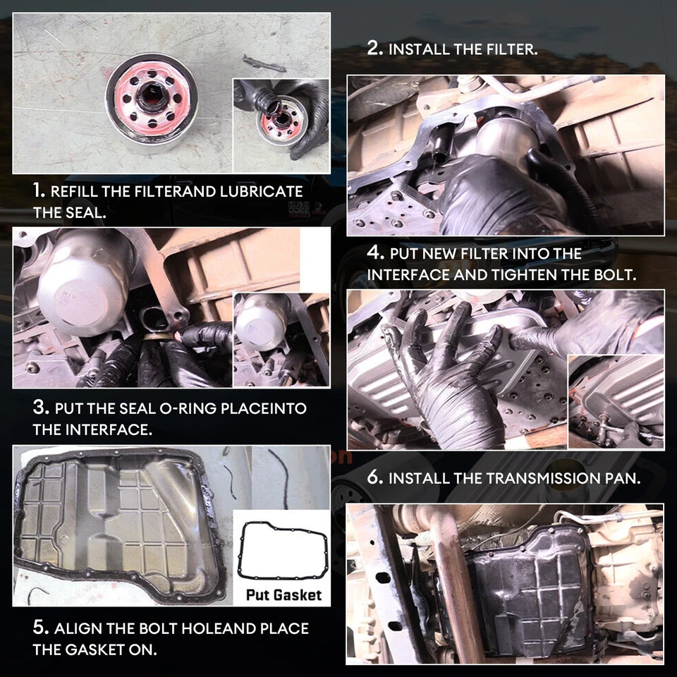 Transmission Oil Filter Gasket Kit F Dodge Ram 1500 2500 3500 45RFE 545RFE 65RFE - Image 3 of 4