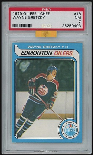 1979 O-PEE-CHEE #18 Wayne Gretzky PSA 7 MBA-GOLD 