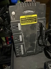 CyberPower CP550SLG 550VA UPS Battery Backup – Powers Outlets, Battery Bad