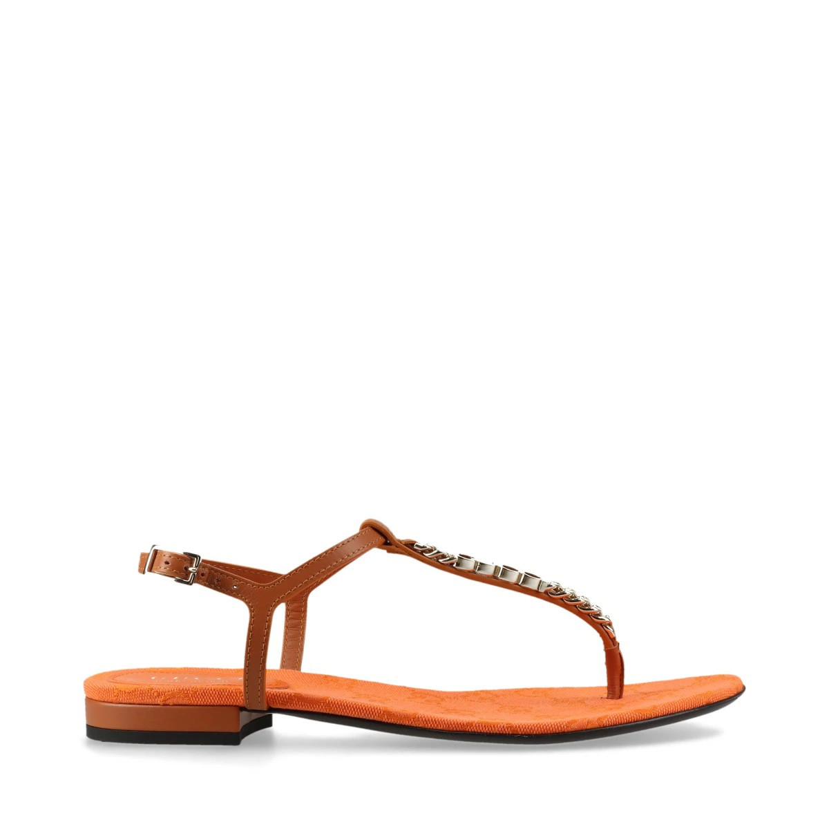 GUCCI GG leather sandals 37 women's brown storage bag with box thumbnail 3