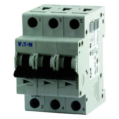 Moeller Eaton FAZ-C25/3 278875 Miniature Circuit Breaker, 25A, 3-Pole