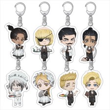 8pcs Chi.: Chikyuu no Undou ni Tsuite acrylic Pendant keychain Keyring Fans Gift