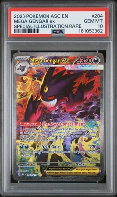 2026 POKEMON ASCENDED HEROES SPECIAL ILLUSTRATION RARE MEGA GENGAR EX PSA 10