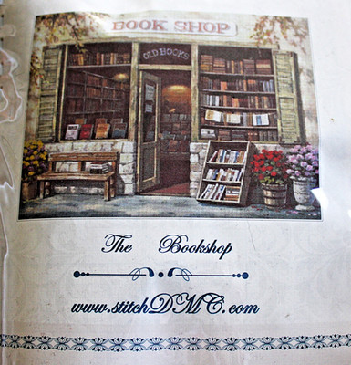 NEW Cross Stitch Kit By Max Stitch DMC ''THE BOOKSHOP'' Original Packaging