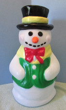 Santa's Best Snow Man Blow Mold 18