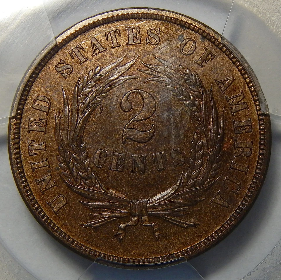1867 PCGS/CAC PR64BN TWO-CENT PIECE - Image 2 of 4