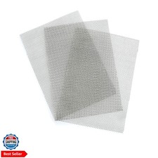 3 Pcs Stainless Steel Woven Wire 10 Mesh - 12" x 8"30x21cm Garden Fence Mesh ...