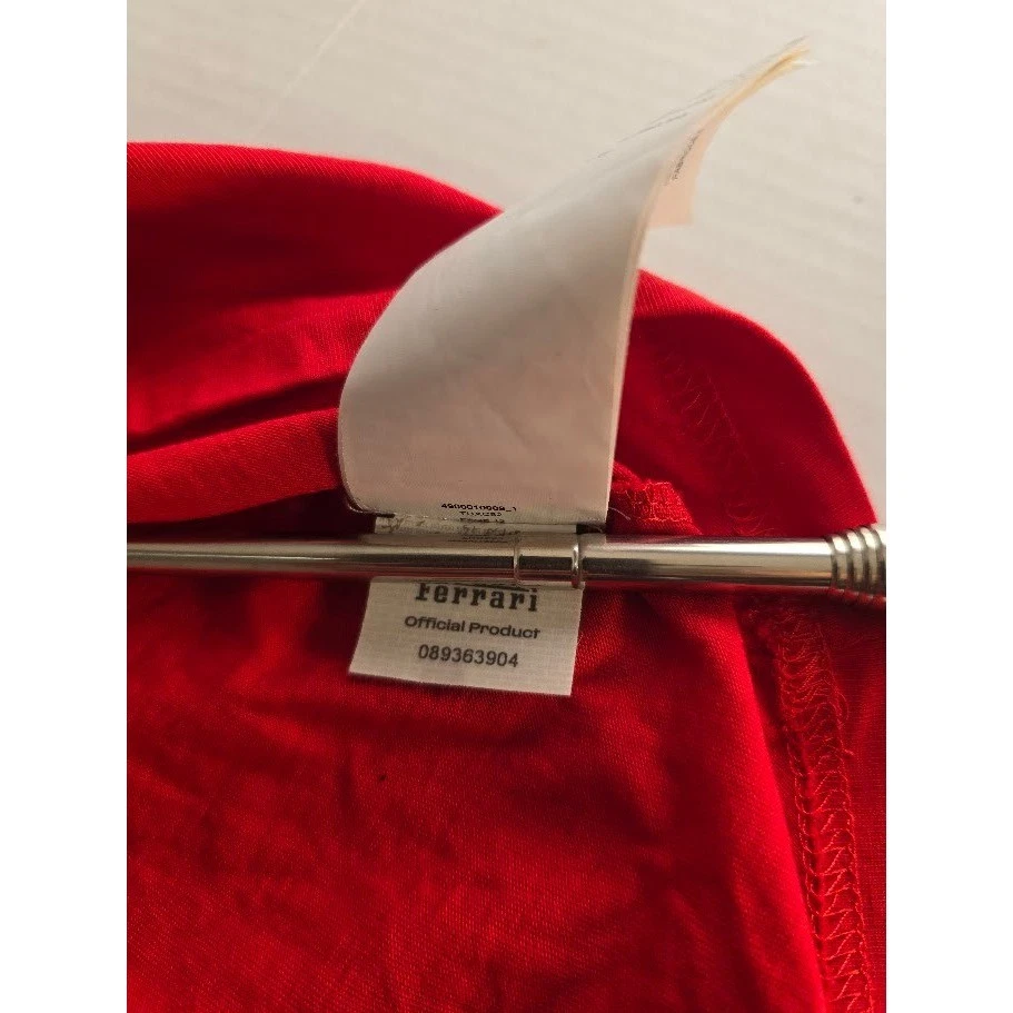 Puma Ferrari гонки команды рубашка-поло EssreFerrari мужской красный черный спонсор логотипы 2 X - Изображение 3 из 4