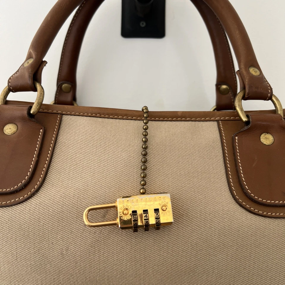 De colección Marley Hodgson No. Bolsa de equipaje de cuero de lona para viajero 51 GHURKA fin de semana Foto 3 de 4