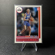 2021-22 Panini NBA Hoops - Rookies Brandon Boston Jr. #233 (RC) La Clippers