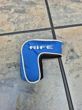 Rife Island Putter Blade Golf Club Head Cover Headcover Faded