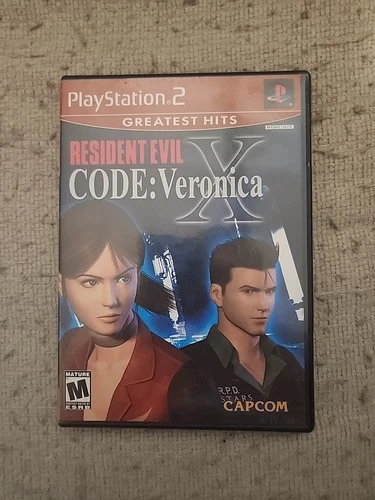 Resident Evil Code: Veronica X (Sony PlayStation 2, 2001). Complete In Box.